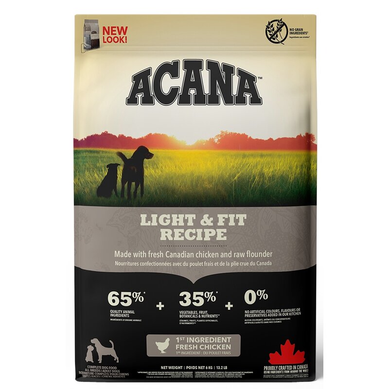 Karma dla psa ACANA Heritage Adult Light & Fit Dog Kurczak 6 kg