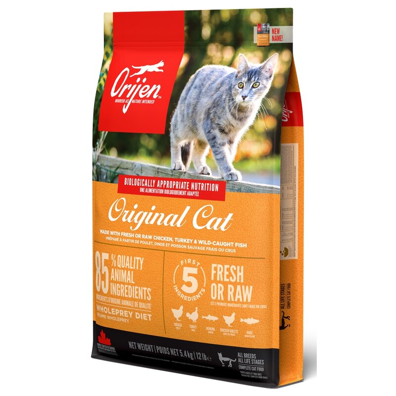 Karma dla kota ORIJEN Original Cat Kurczak z indykiem i rybÄ 5.4 kg
