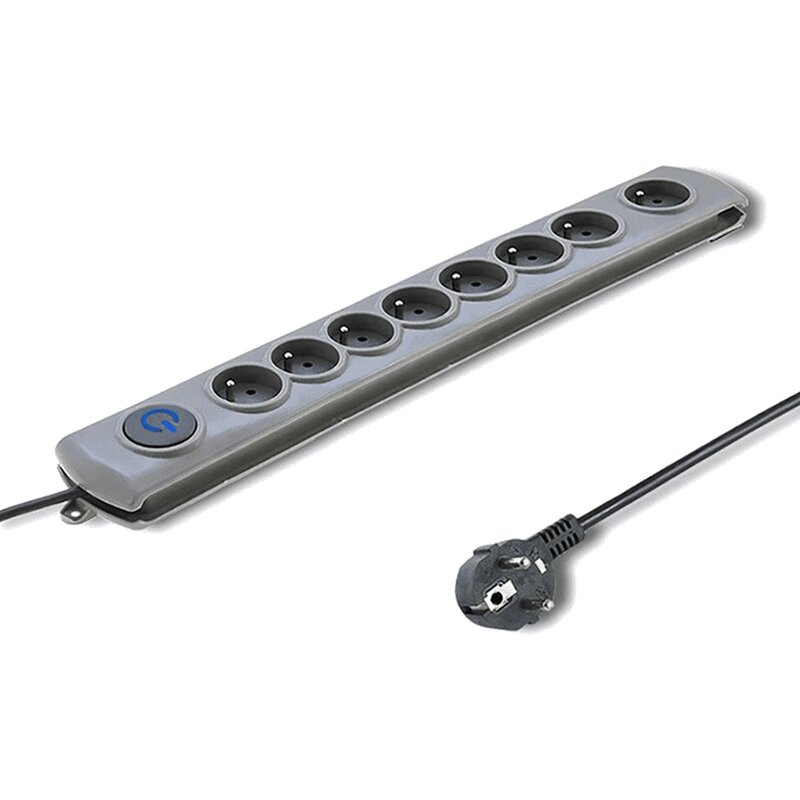Listwa QOLTEC 50167 (1.8 m) Szary