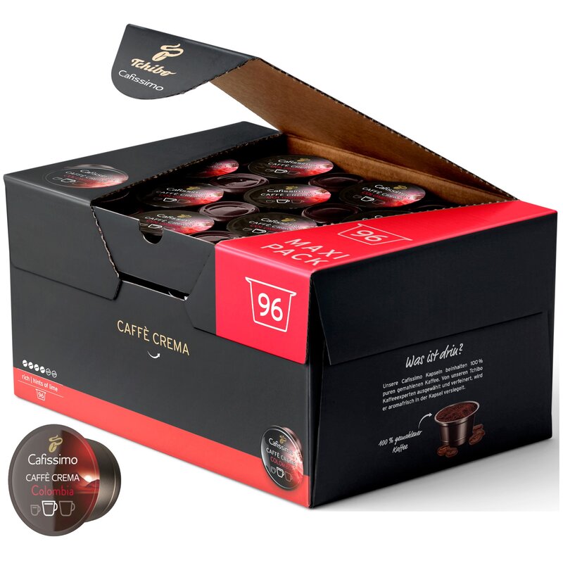 Kapsułki TCHIBO Cafe Crema Colombia do ekspresu Tchibo Cafissimo