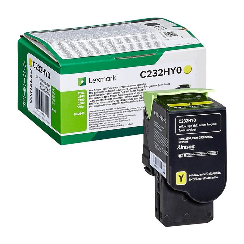 Toner LEXMARK C232HY0 Żółty