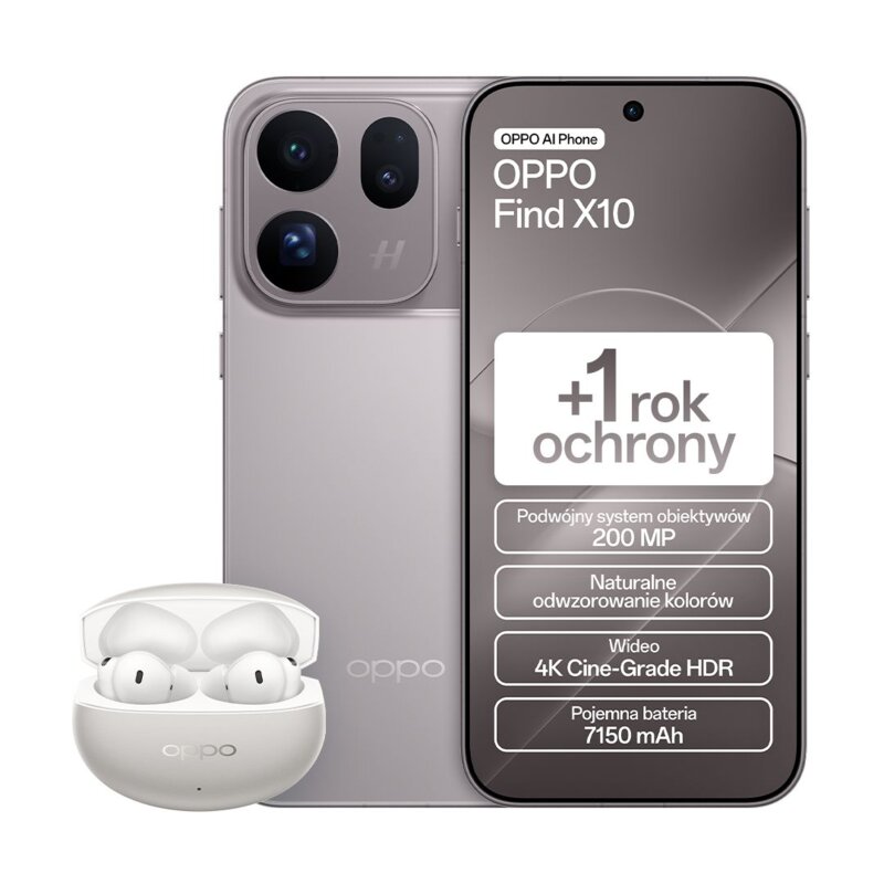 OPPO Find X10 12/512GB Funkcje AI 6,59" 120Hz 200Mpix Szary