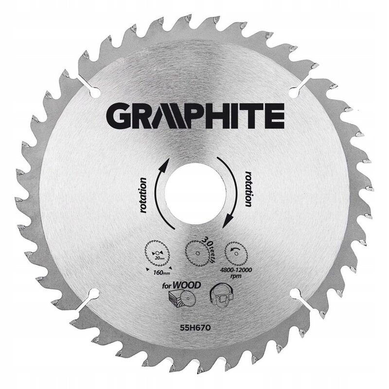 Tarcza do cięcia GRAPHITE 55H670 160 mm