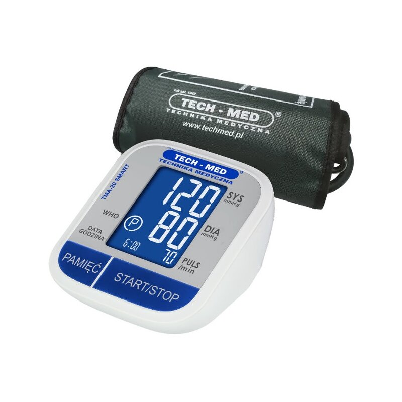 Ciśnieniomierz TECH-MED TMA-20 SMART Biało-czarny