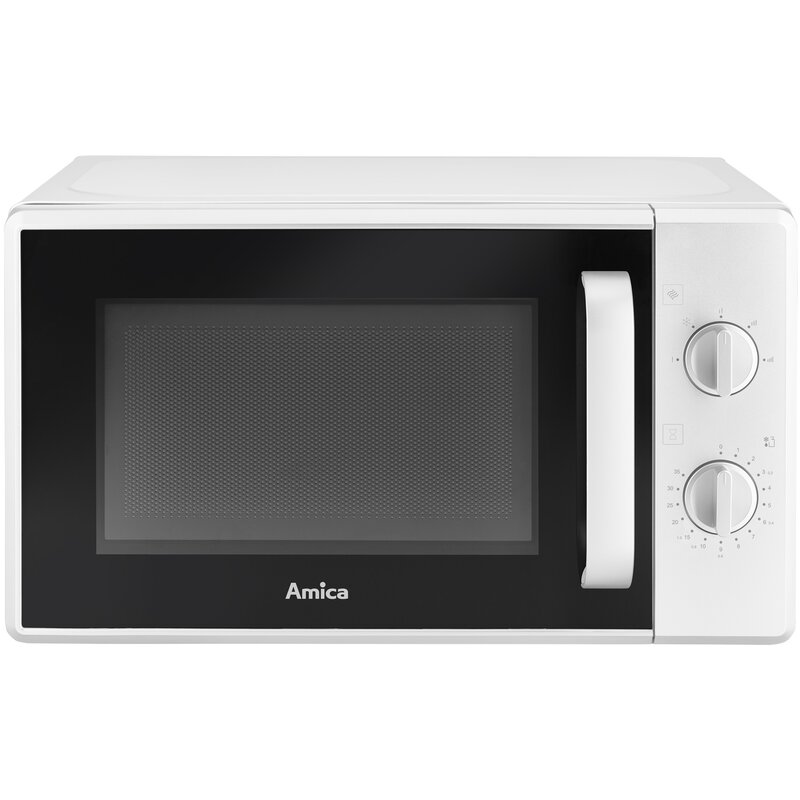 Kuchenka mikrofalowa AMICA AMMF20M1W 700W średnica 25.5 cm pojemność 20L MultiWave System Biały