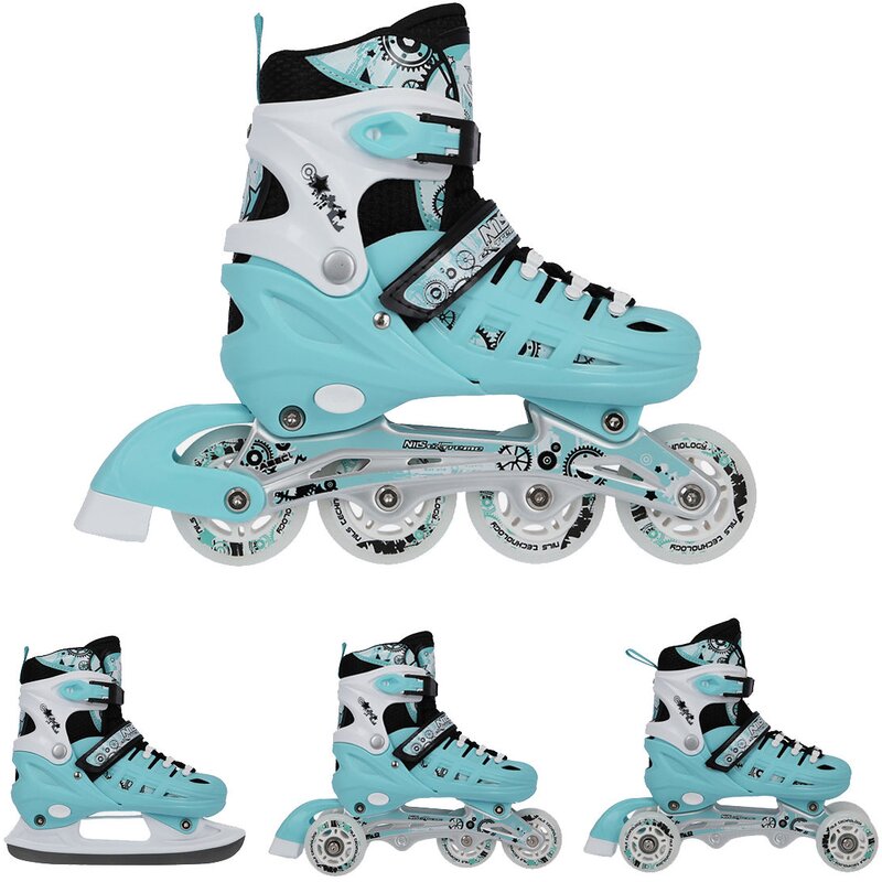 Łyżworolki NILS EXTREME NH10905 4w1 (rozmiar 39-42)