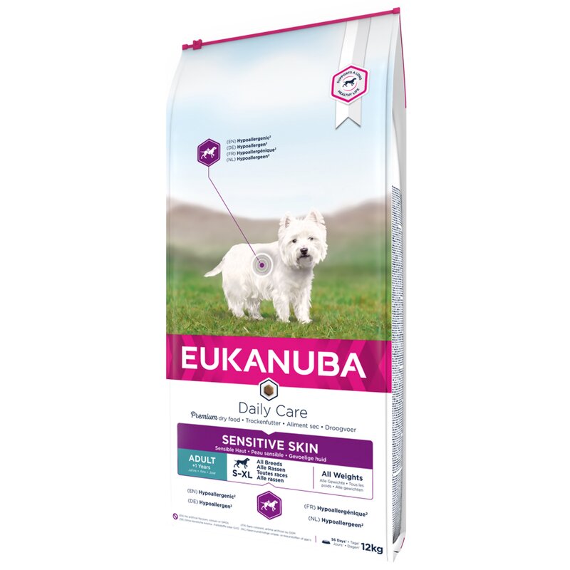 Karma dla psa EUKANUBA Daily Care Sensitive Skin Ryby Oceaniczne 12 kg