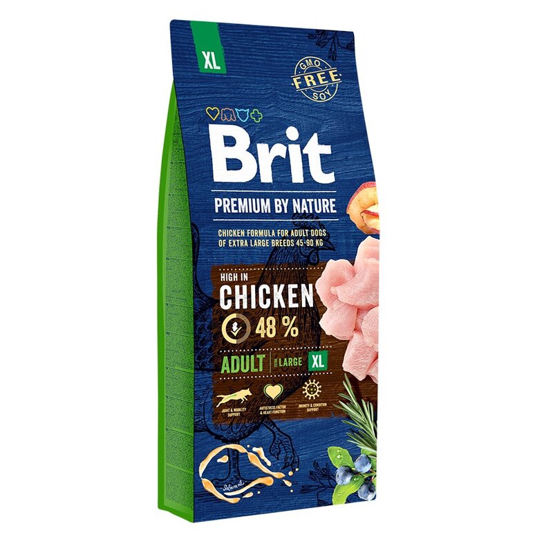 Karma dla psa BRIT Premium By Nature Extra Large Kurczak 15 kg
