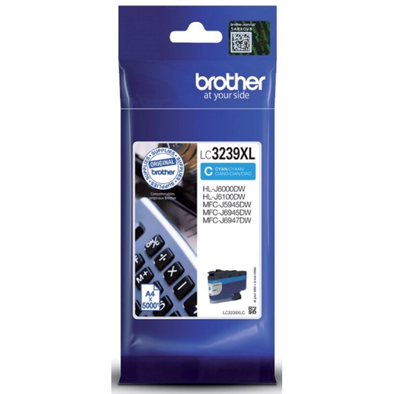 Brother LC3239XLC h-yield cyan 5000str.