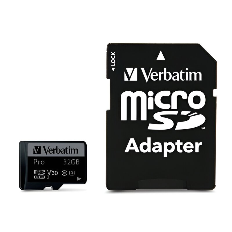 Karta pamięci VERBATIM Pro MicroSDHC 32GB + Adapter