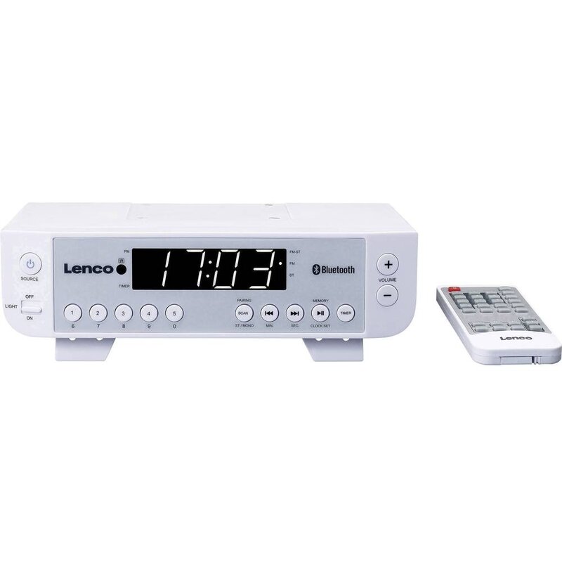 Radio LENCO KCR-100W Analogowe Biały