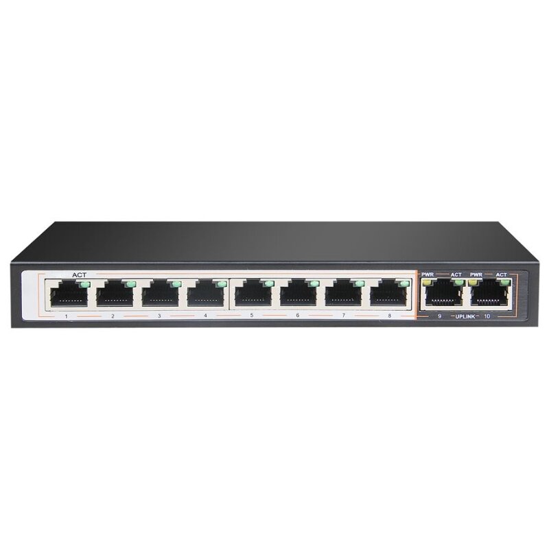 Switch EXTRALINK Perses EX-SG1008PE Gigabit Ethernet, 10 portów, Funkcja PoE