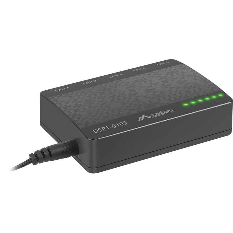 Switch LANBERG DSP1-0105 Fast Ethernet, 5 portów