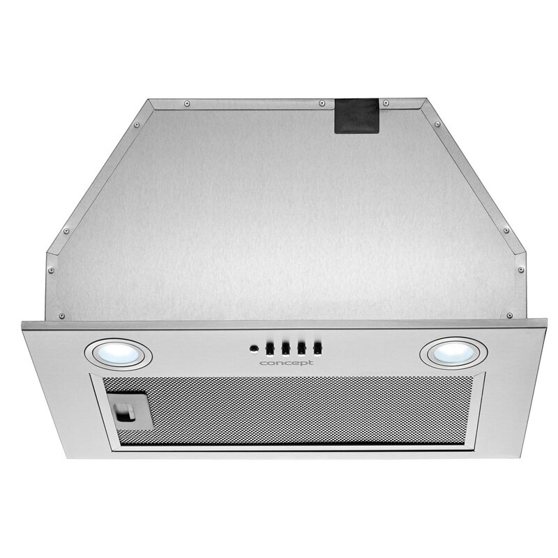 Okap CONCEPT OPI3060 Srebrny 517m3/h 60dB klasa C Włącznik i wyłącznik oświetlenia