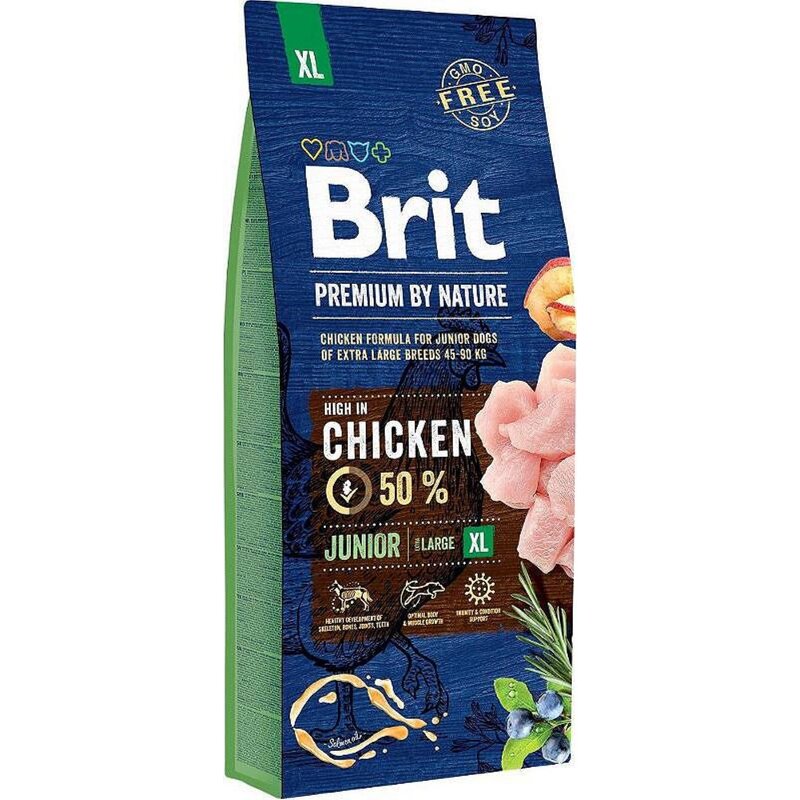 Karma dla psa BRIT Premium By Nature Junior Extra Large Kurczak 15 kg