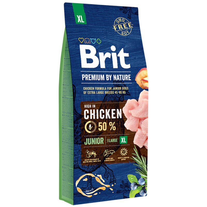 Brit Premium By Nature Junior XL Z Kurczakiem 15kg