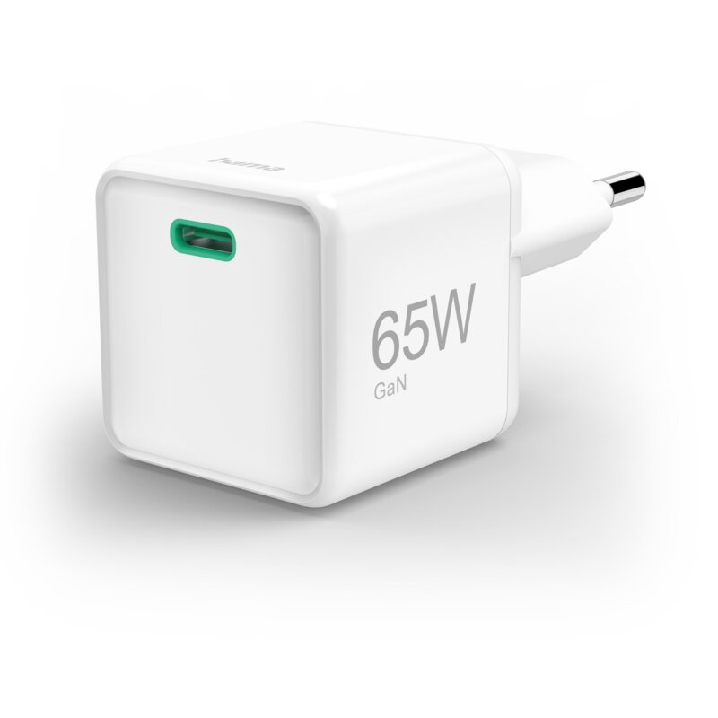 Ładowarka sieciowa HAMA SuperMini 201943 GaN 65W PD/QC Biały ładowarka do telefonu USB-C
