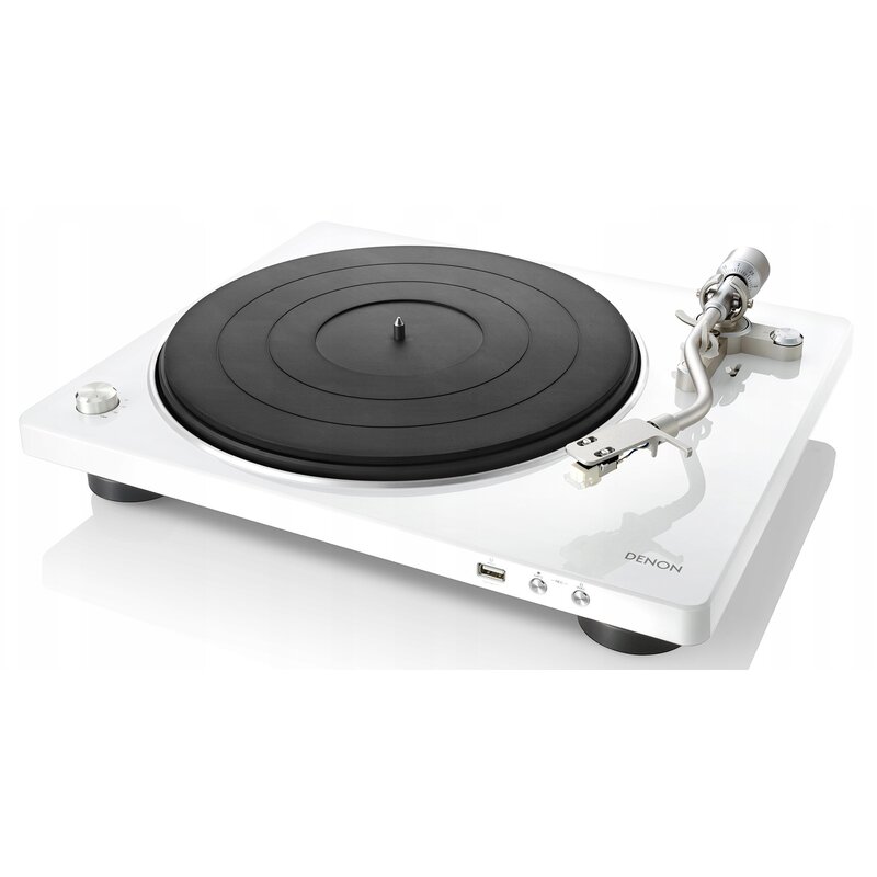 Denon DP-450USB Manualny Napęd paskowy Przedwzmacniacz Biały