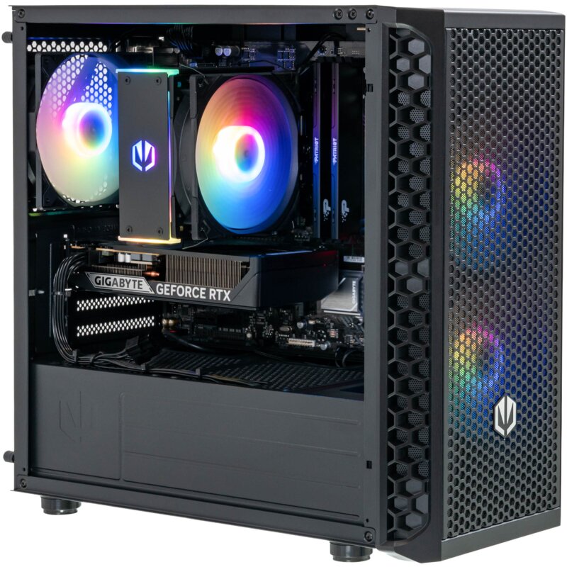 Komputer MAD DOG ENDORFY-M30ARGB-I04WR24WP i5-14400F 24GB RAM 1TB SSD GeForce RTX5060 DLSS 4.5 Wi-Fi Windows 11 Professional