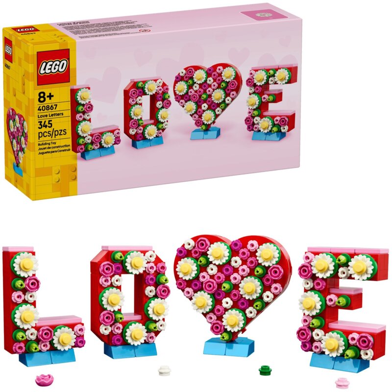 LEGO 40867 Botanicals Litery pełne miłości