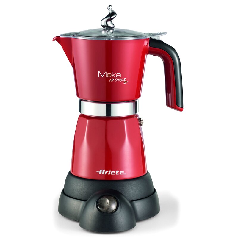 Kawiarka ARIETE Mokina Grande 1368/06 Czerwony 250 ml