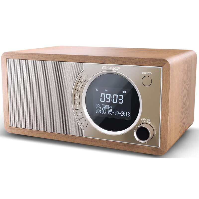 Sharp DR-450 Radio FM DAB+ Bluetooth Brązowy
