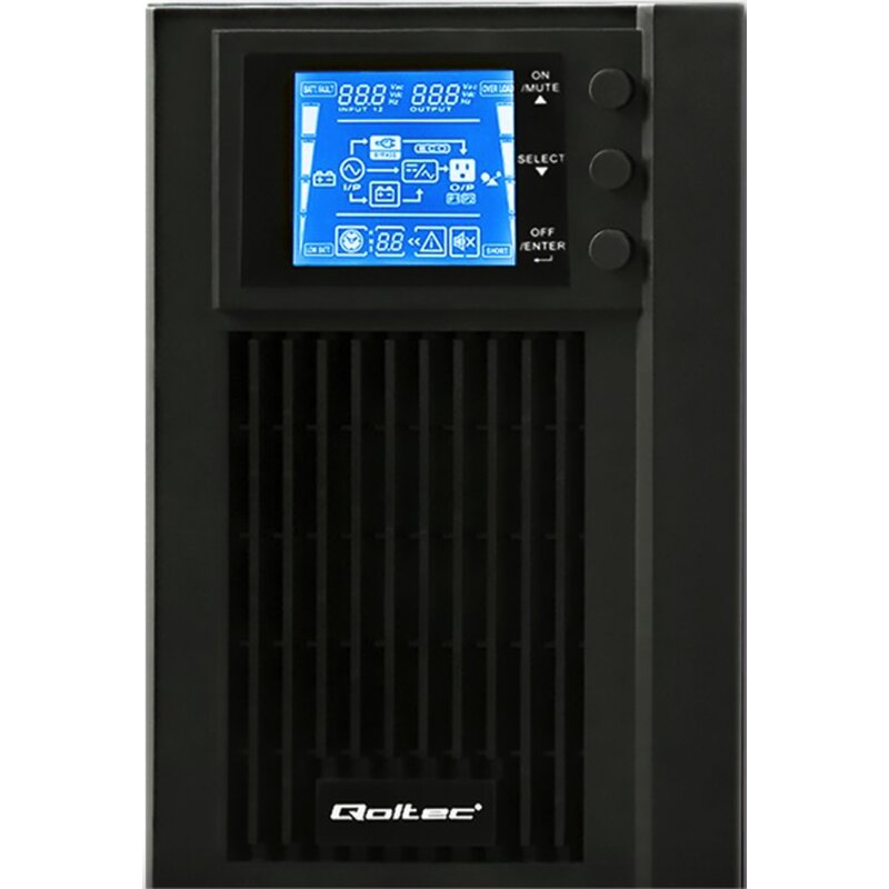 Zasilacz UPS QOLTEC Pure Sine Wave 53042 1000VA 800W