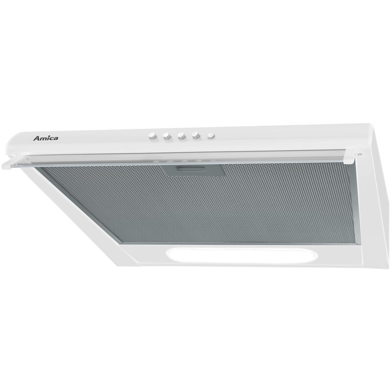 Okap AMICA OSC5231W Biały/Białe szkło 173m3/h 63dB klasa C