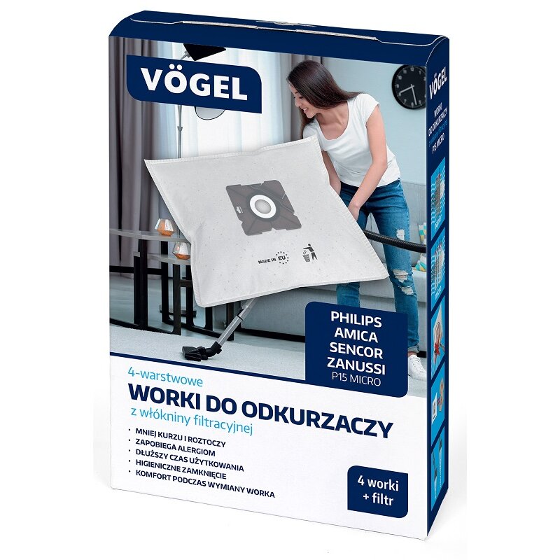 Worek do odkurzacza VÖGEL P15 Micro FC8334 (4 sztuki)