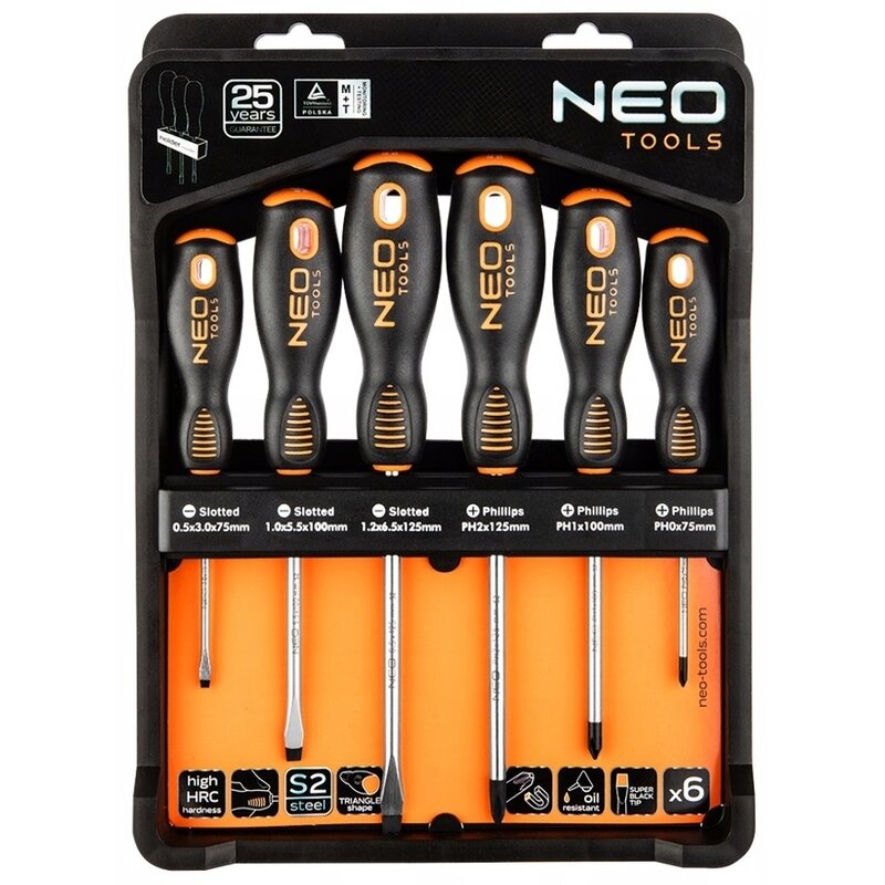 Zestaw wkrętaków NEO TOOLS 04-213 (6 elementów)