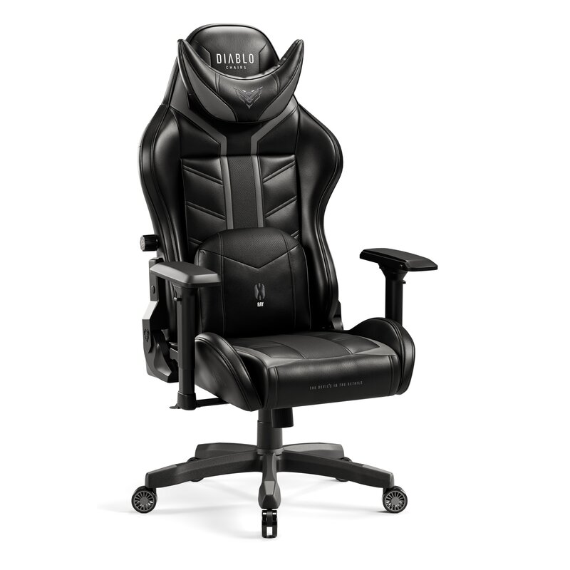 Fotel gamingowy DIABLO CHAIRS X-Ray 2.0 2.0 Normal Size Czarno-szary