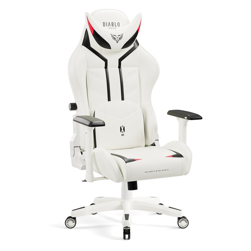 Fotel gamingowy DIABLO CHAIRS X-Ray 2.0 King Size Biało-czarny