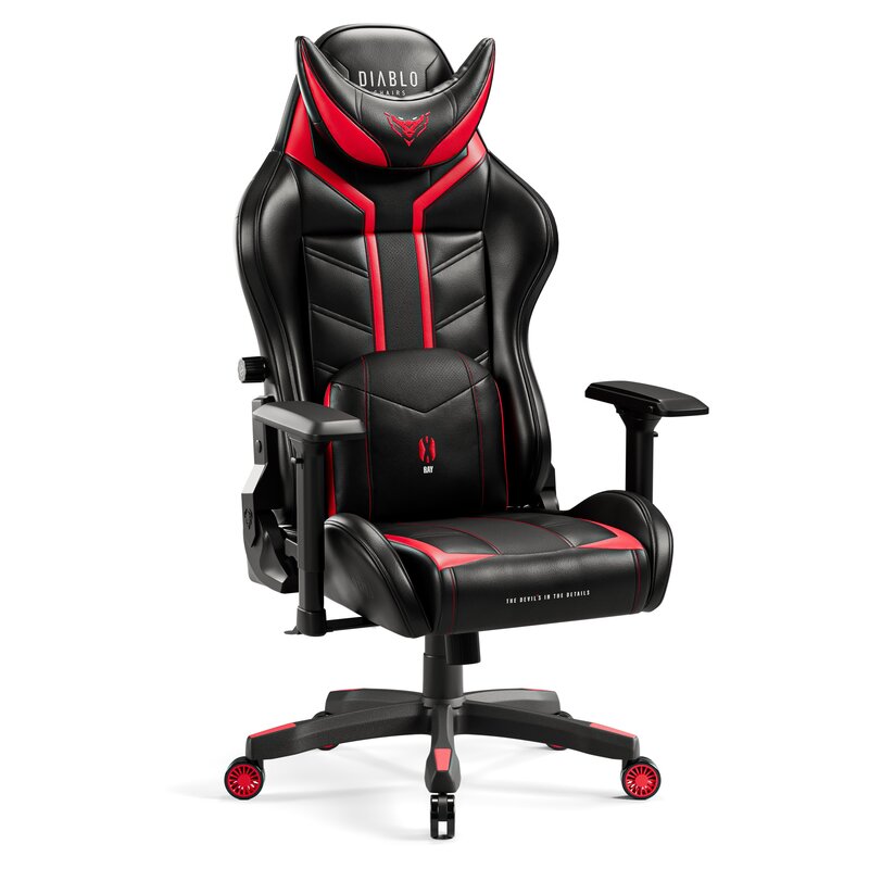 Fotel gamingowy DIABLO CHAIRS X-Ray 2.0 (XL) Czarno-czerwony