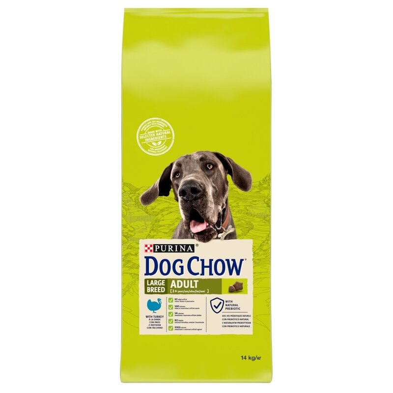 Karma dla psa DOG CHOW Adult Large Breed z Indykiem 14 kg