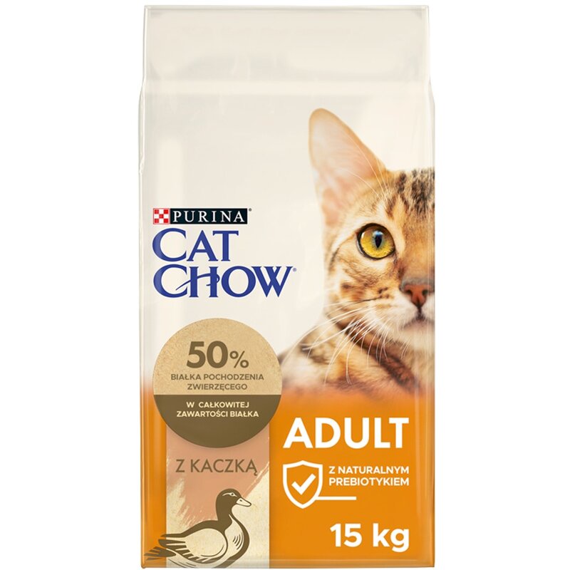 Karma dla kota CAT CHOW Adult Kaczka 15 kg