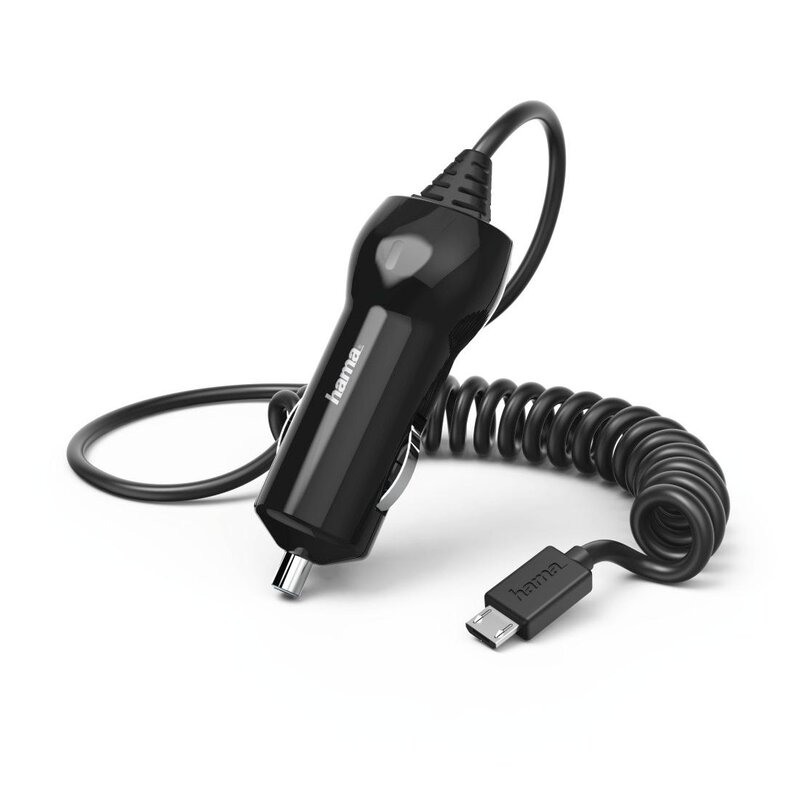 Ładowarka samochodowa HAMA Micro USB 12V 2,4A Czarny