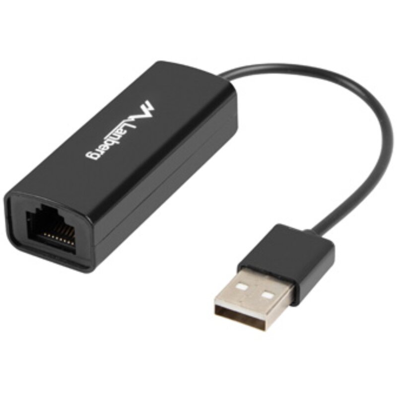 Karta sieciowa LANBERG NC-0100-01 USB-A, Zewnętrzna