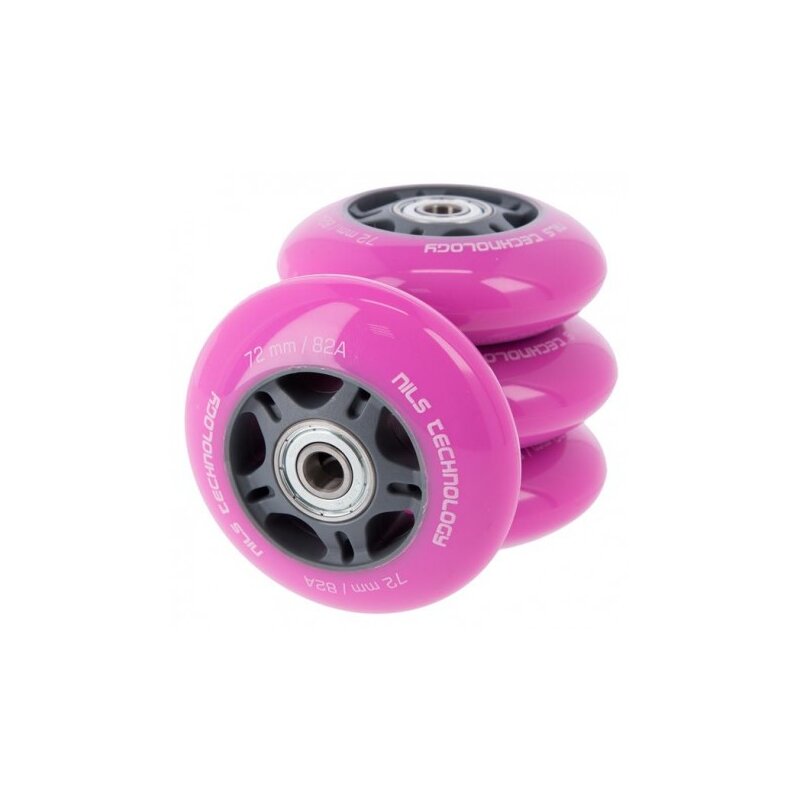 Kółka NILS EXTREME 16-32-021 72x24 82A Różowy