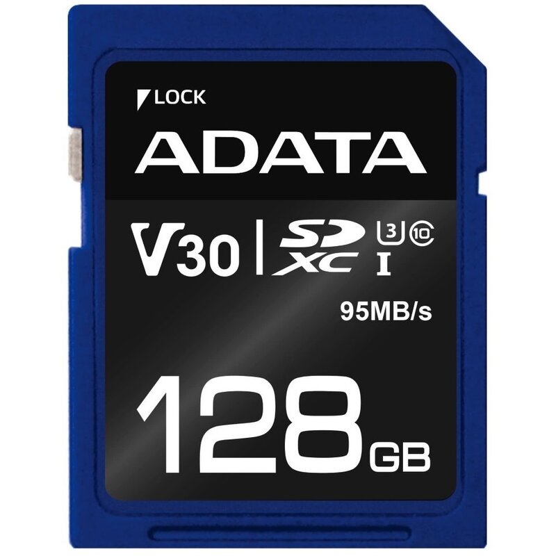 ADATA Premier Pro SDXC 128 GB Class 10 UHS-I/U3 V30