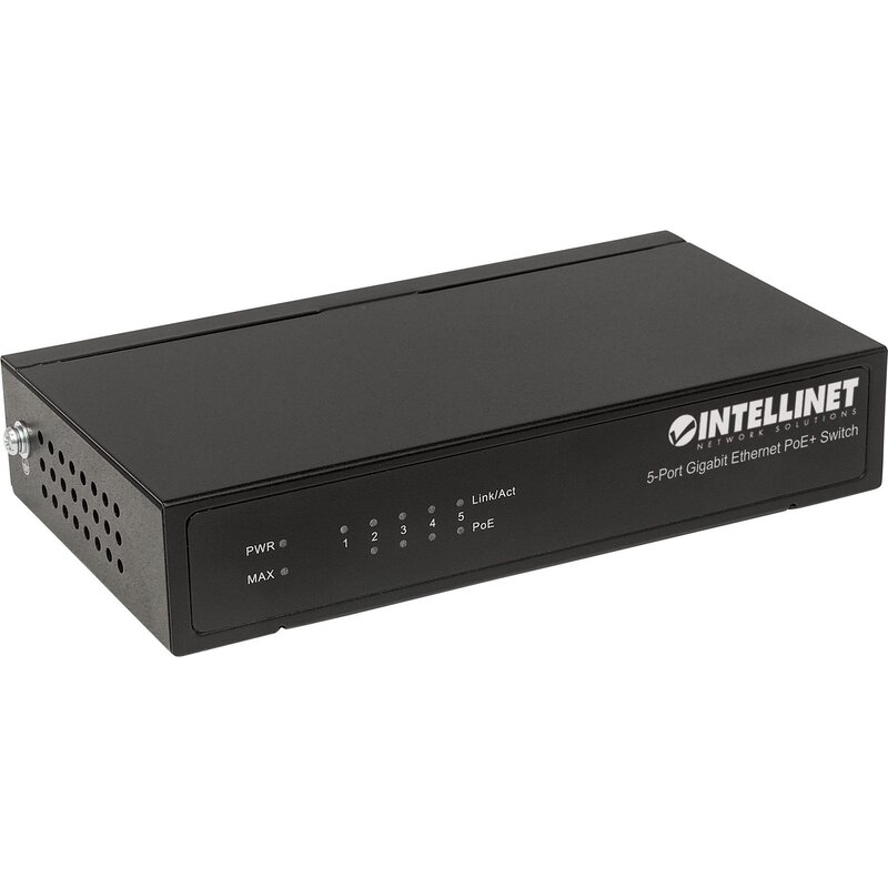 Switch INTELLINET 561228 Gigabit Ethernet, 5 portów, Funkcja PoE
