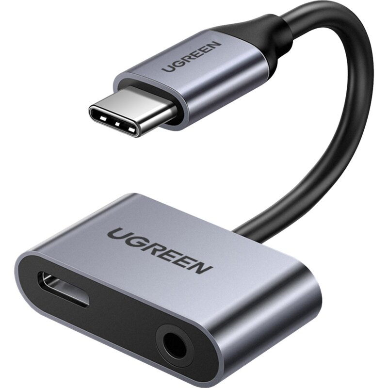Adapter USB Typ C - USB Typ C/Jack 3.5mm UGREEN CM193