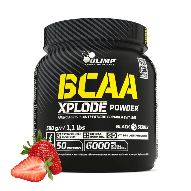 Aminokwasy BCAA OLIMP Xplode Powder Truskawkowy (500 g)