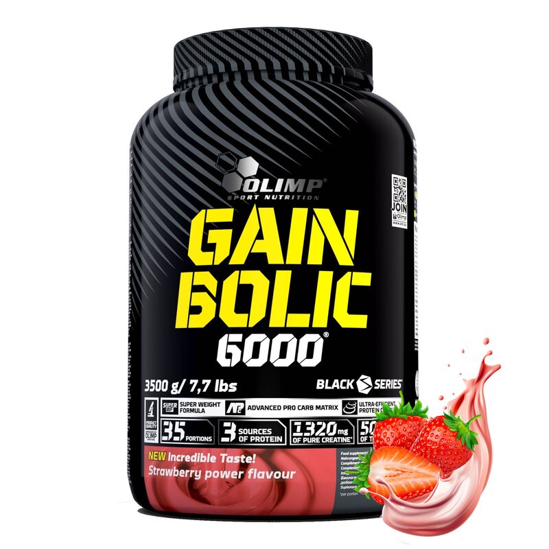 Gainer OLIMP Gain Bolic 6000 Truskawkowy (3500 g)