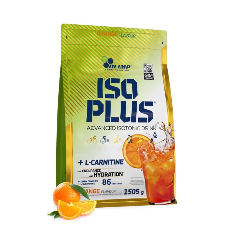 Izotonik OLIMP Iso Plus Powder Pomarańczowy (1505 g)