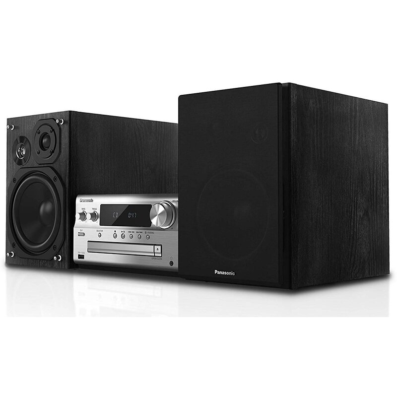 Wieża PANASONIC SC-PMX92EG-S Czarno-Srebrna, Odtw.CD, BT, Hi-Res Audio, DSD, FLAC, WAW, 3-drożny system głośnikowy
