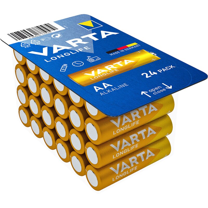Baterie AA LR6 VARTA Longlife (24 szt.)