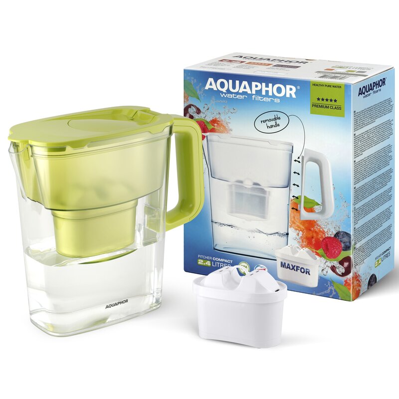 Dzbanek filtrujący AQUAPHOR Kompakt Limonkowy