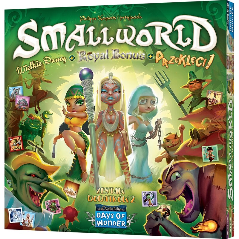 Dodatek do gry REBEL Small World Zestaw dodatków 2 - Wielkie damy + Royal Bonus + Przeklęci