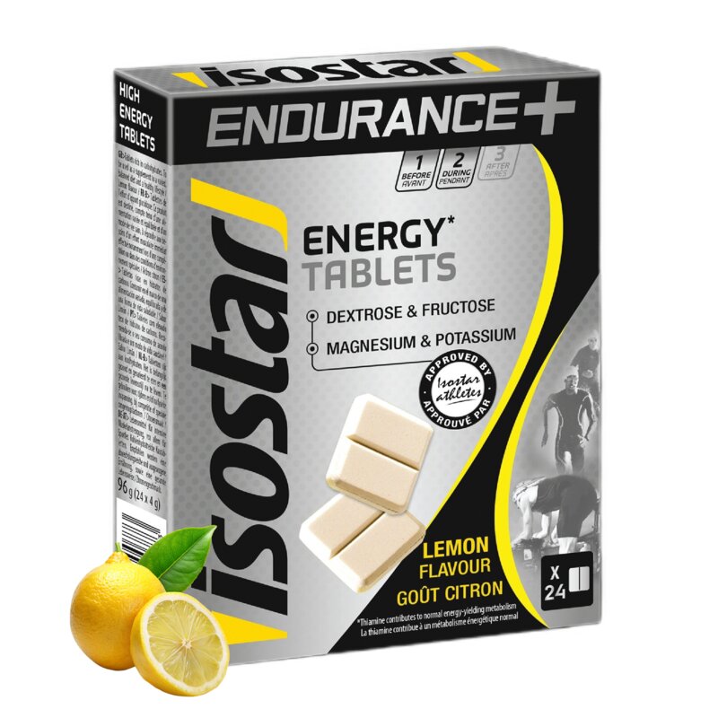 Suplement diety ISOSTAR Endurance Energy Cytrynowy (24 tabletki)