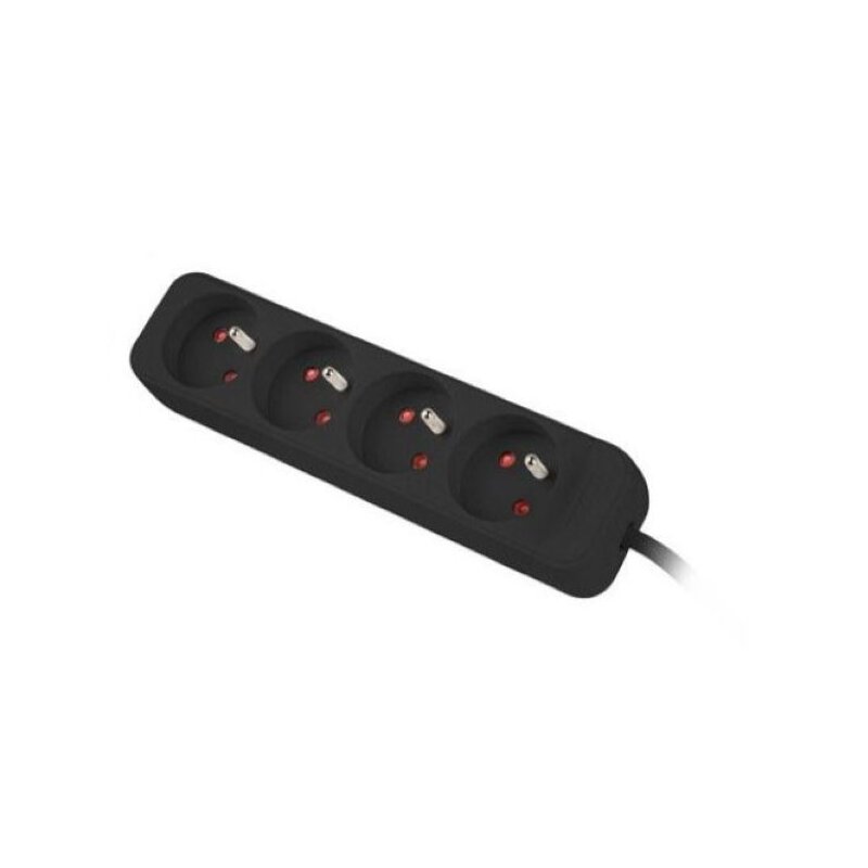 Lanberg UPS 4 gniazda PL 1m Czarny